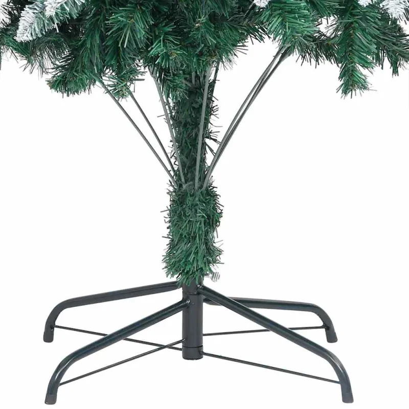 Dirbtinė Kalėdų eglutė Žalia 240 cm PVC ir Plienas ir Plastikas