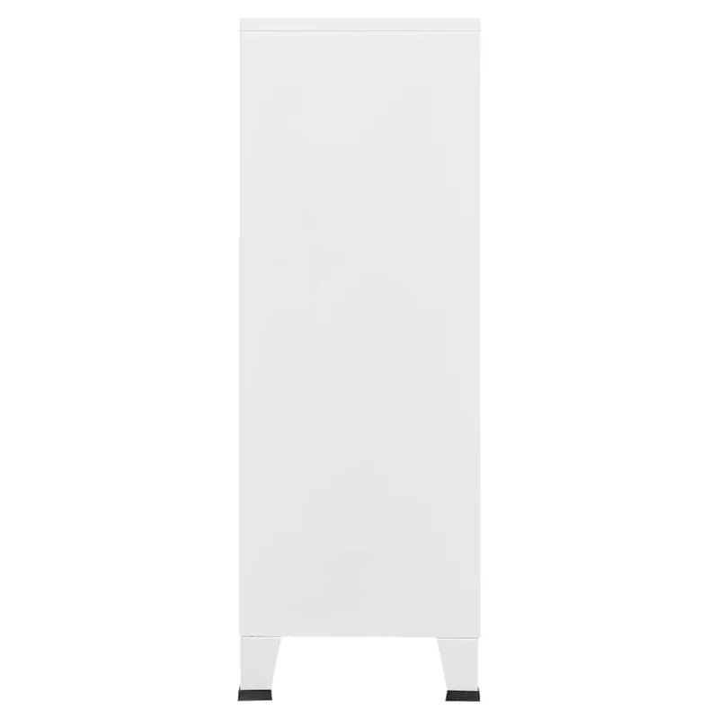 Sandėliavimo spintelė, balta, 75x40x115cm, metalas, pramoninė