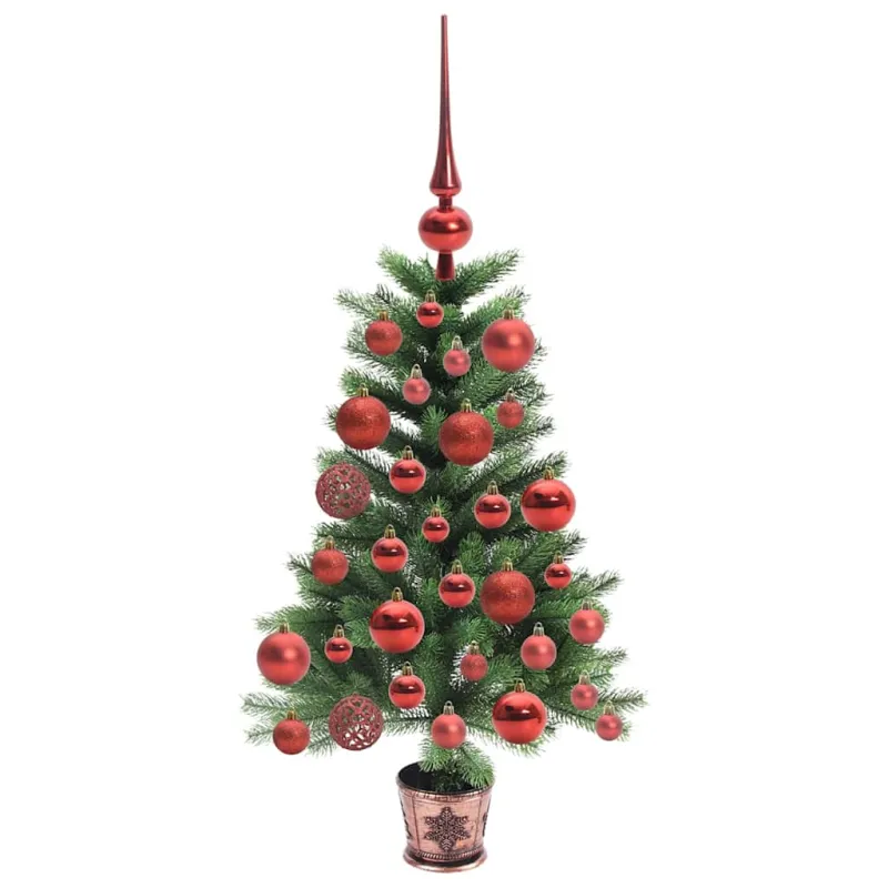 Kalėdų eglutė su 150 LED s stovu Žalia 65 cm PE