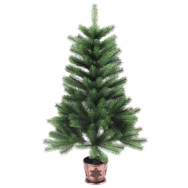 Kalėdų eglutė su 150 LED s stovu Žalia 65 cm PE