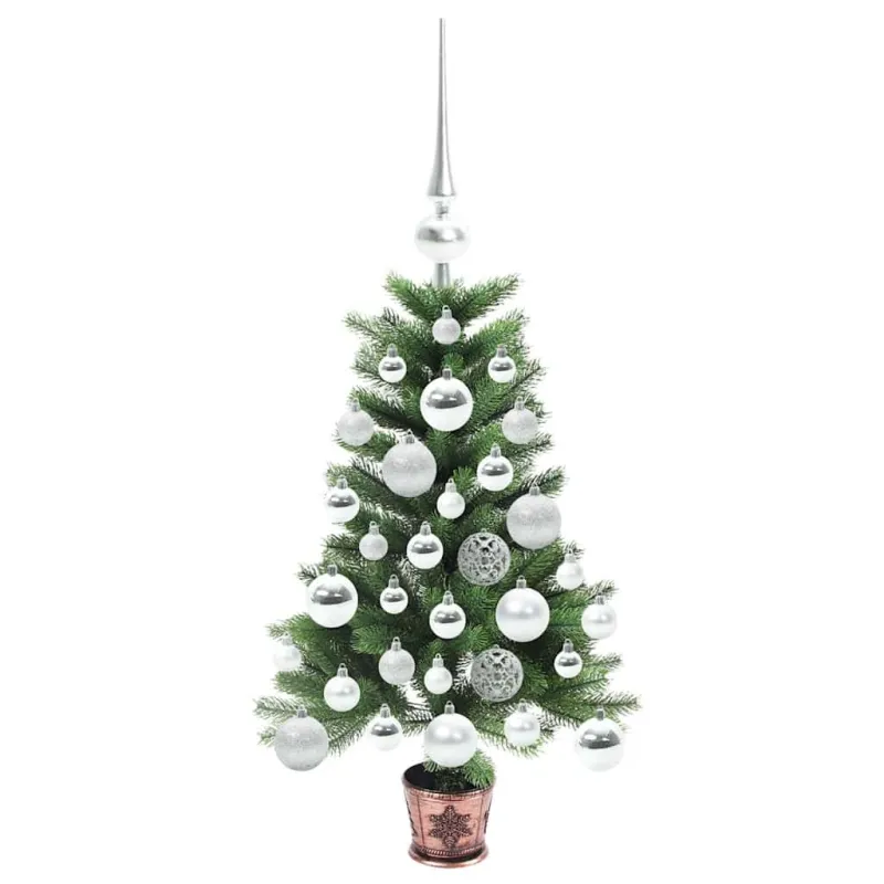 Kalėdų eglutė su 150 LED s stovu Žalia 65 cm PE
