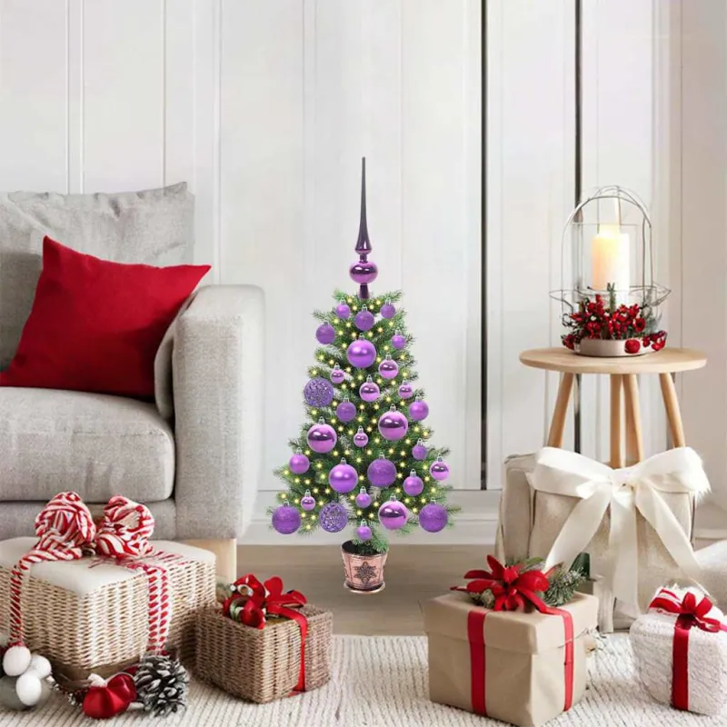 Kalėdų eglutė su 150 LED s stovu Žalia 65 cm PE