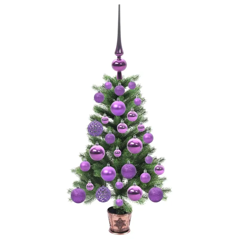 Kalėdų eglutė su 150 LED s stovu Žalia 65 cm PE