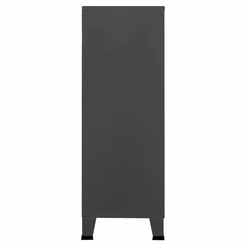 Sandėliavimo spintelė, antracito, 75x40x115cm, metalas