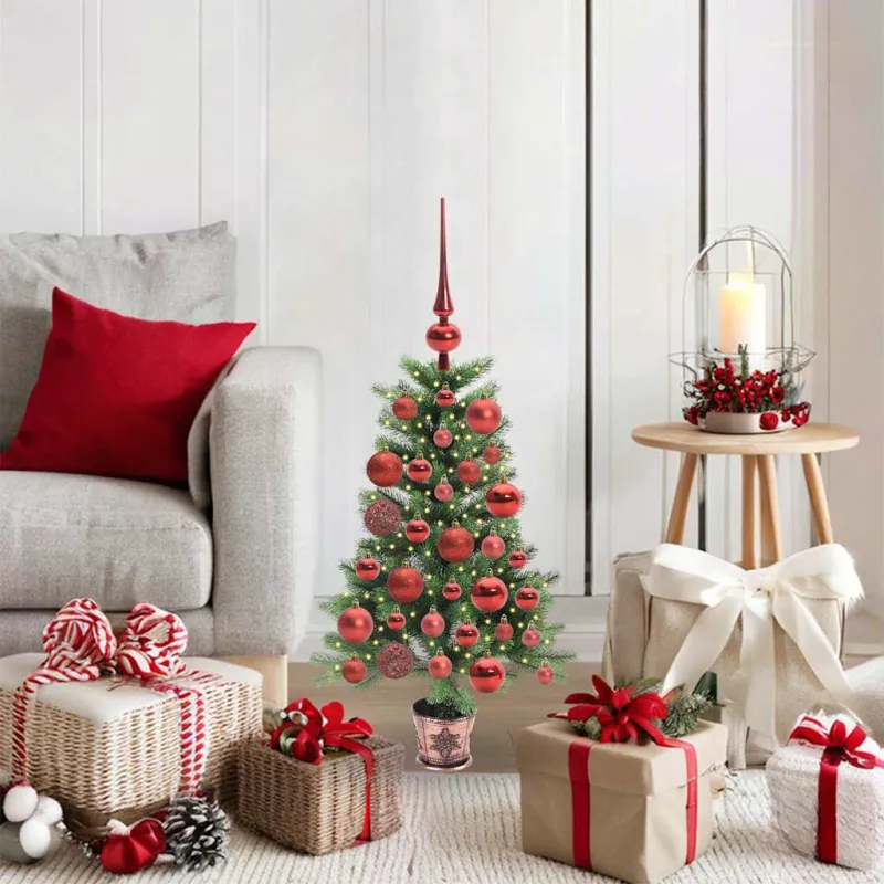 Kalėdų eglutė su 150 LED s stovu Žalia 90 cm PE