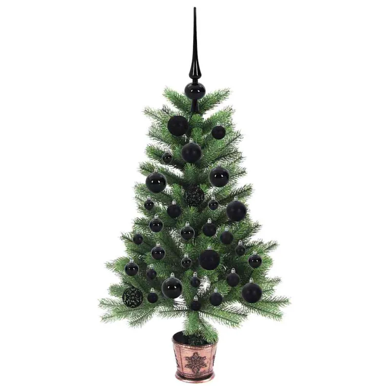 Kalėdų eglutė su 150 LED s stovu Žalia 90 cm PE