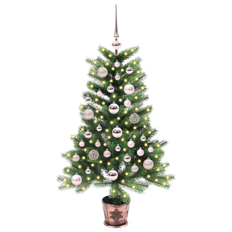 Kalėdų eglutė su 150 LED s stovu Žalia 90 cm PE