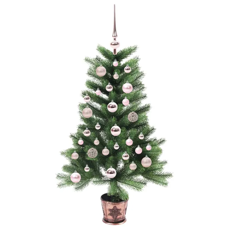 Kalėdų eglutė su 150 LED s stovu Žalia 90 cm PE
