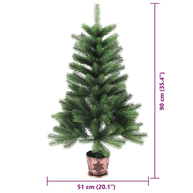 Kalėdų eglutė su 150 LED s stovu Žalia 90 cm PE