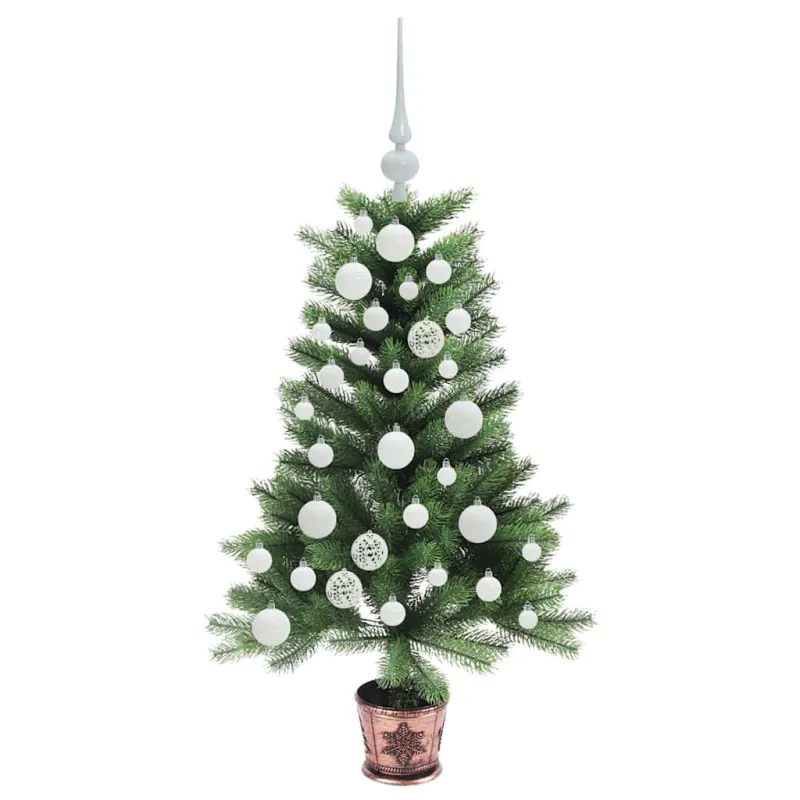 Kalėdų eglutė su 150 LED s stovu Žalia 90 cm PE