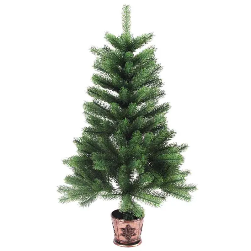 Kalėdų eglutė su 150 LED s stovu Žalia 90 cm PE