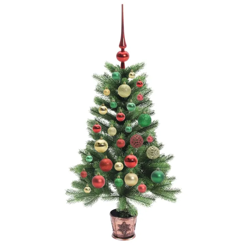 Kalėdų eglutė su 150 LED s stovu Žalia 90 cm PE