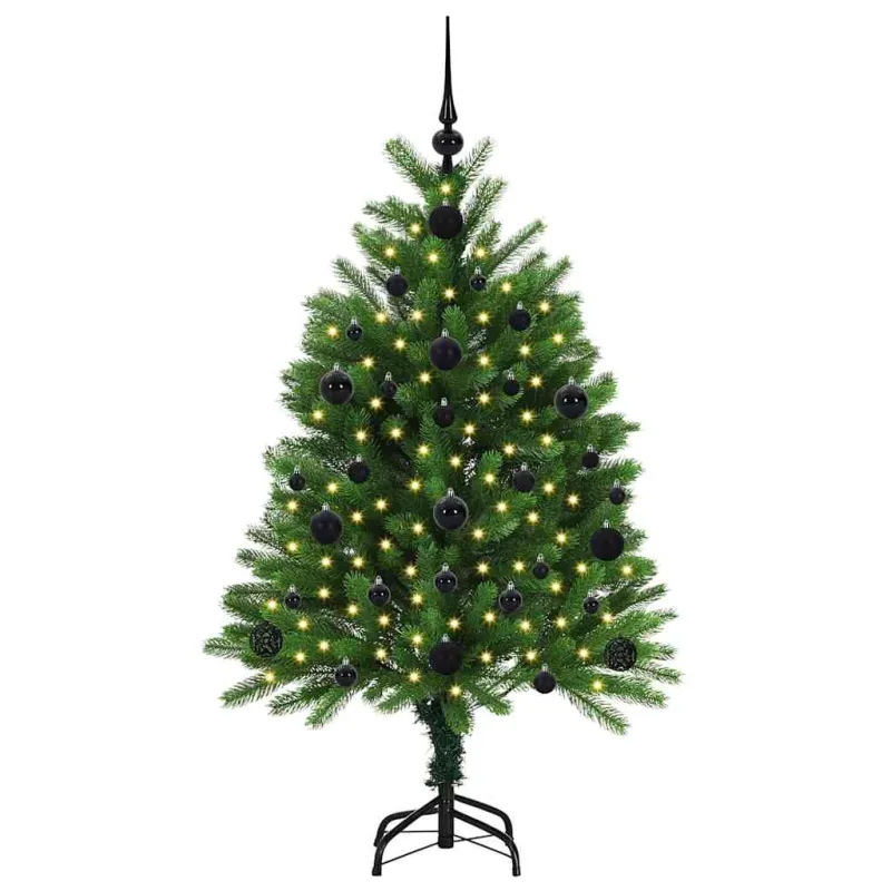 Kalėdų eglutė su 150 LED s stovu Žalia 120 cm PE