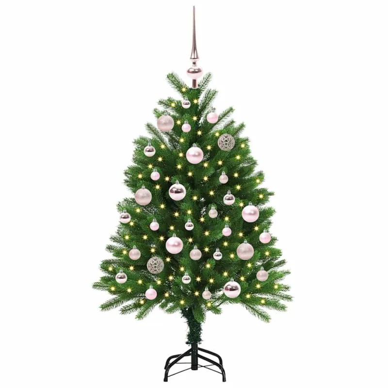 Kalėdų eglutė su 150 LED s stovu Žalia 120 cm PE