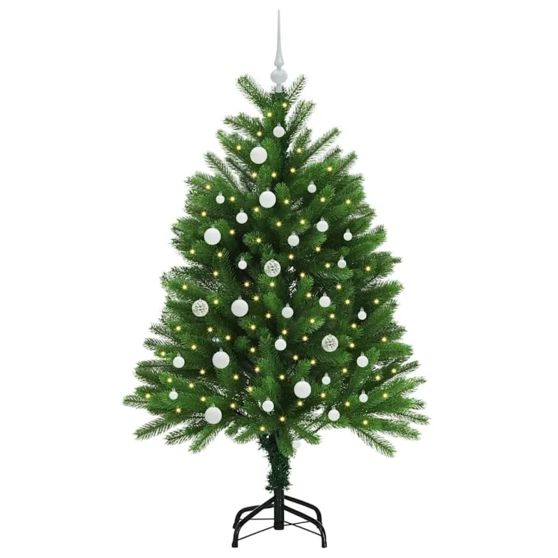 Kalėdų eglutė su 150 LED s stovu Žalia 120 cm PE