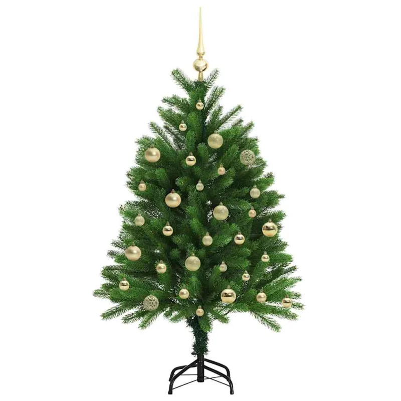 Kalėdų eglutė su 150 LED s stovu Žalia 120 cm PE