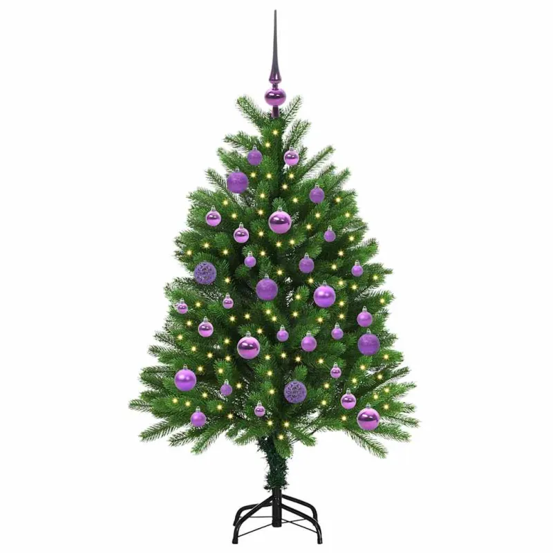 Kalėdų eglutė su 150 LED s stovu Žalia 120 cm PE