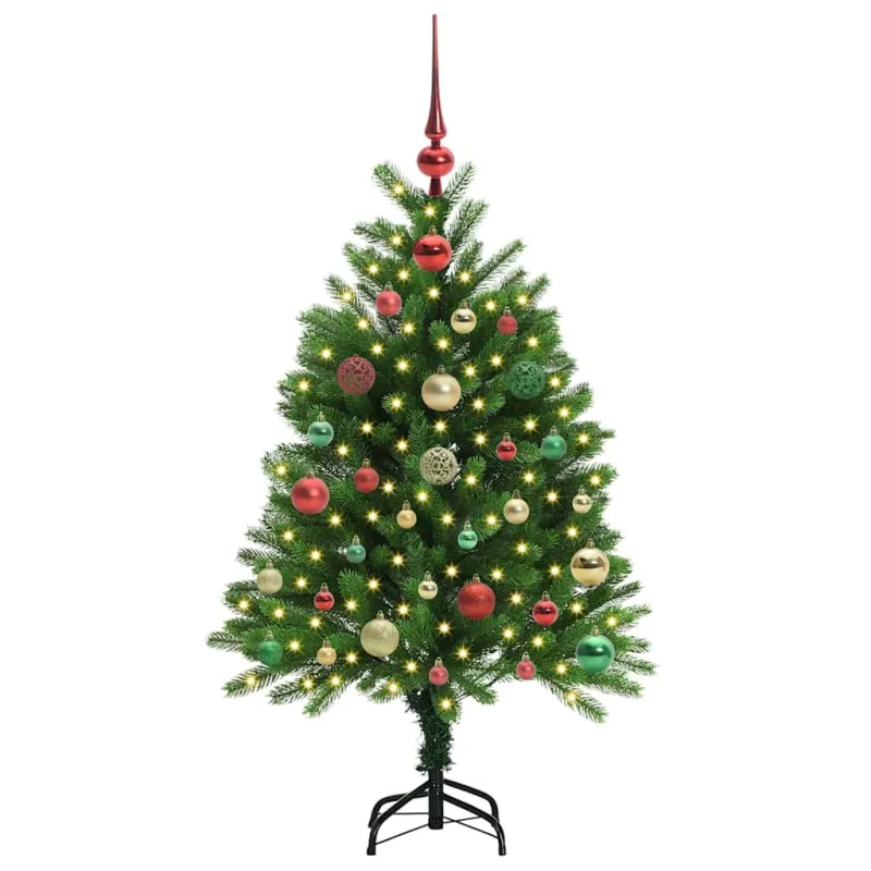 Kalėdų eglutė su 150 LED s stovu Žalia 120 cm PE