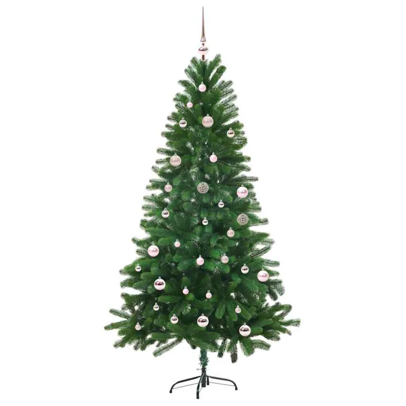 Kalėdų eglutė su 150 LED s stovu Žalia 150 cm PE