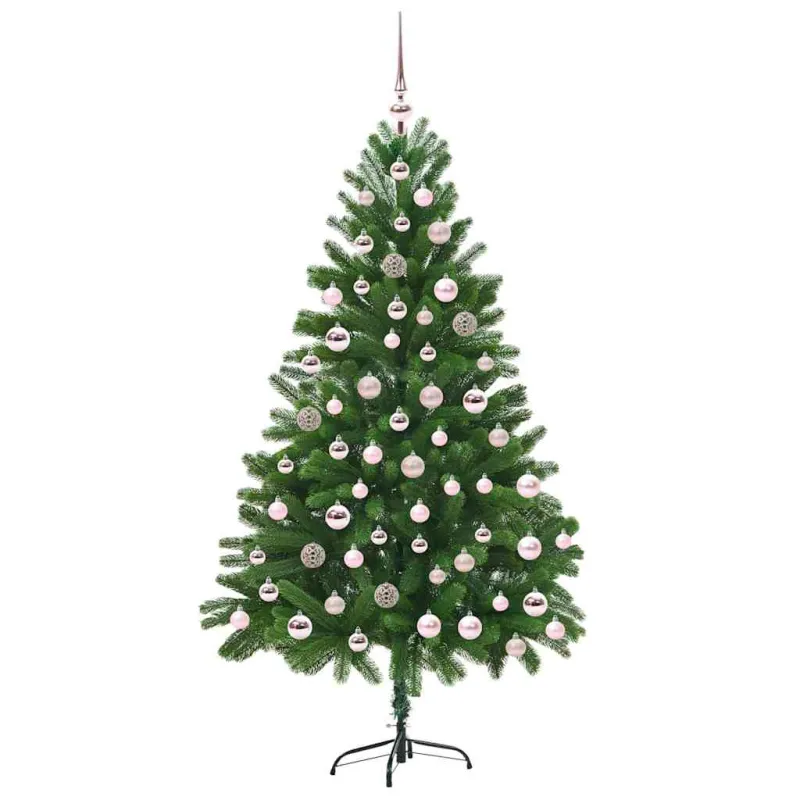 Kalėdų eglutė su 300 LED s stovu Žalia 180 cm PE