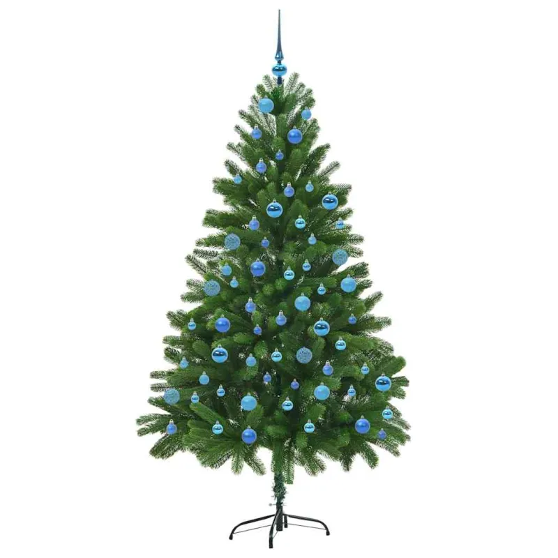 Kalėdų eglutė su 300 LED s stovu Žalia 180 cm PE