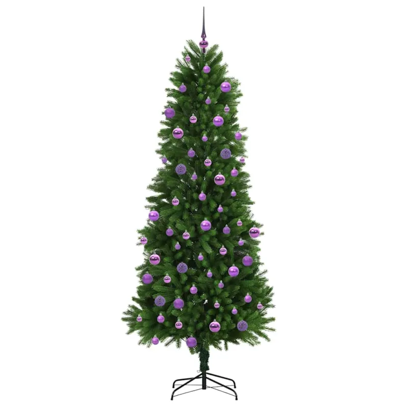 Kalėdų eglutė su 300 LED s stovu Žalia 240 cm PE