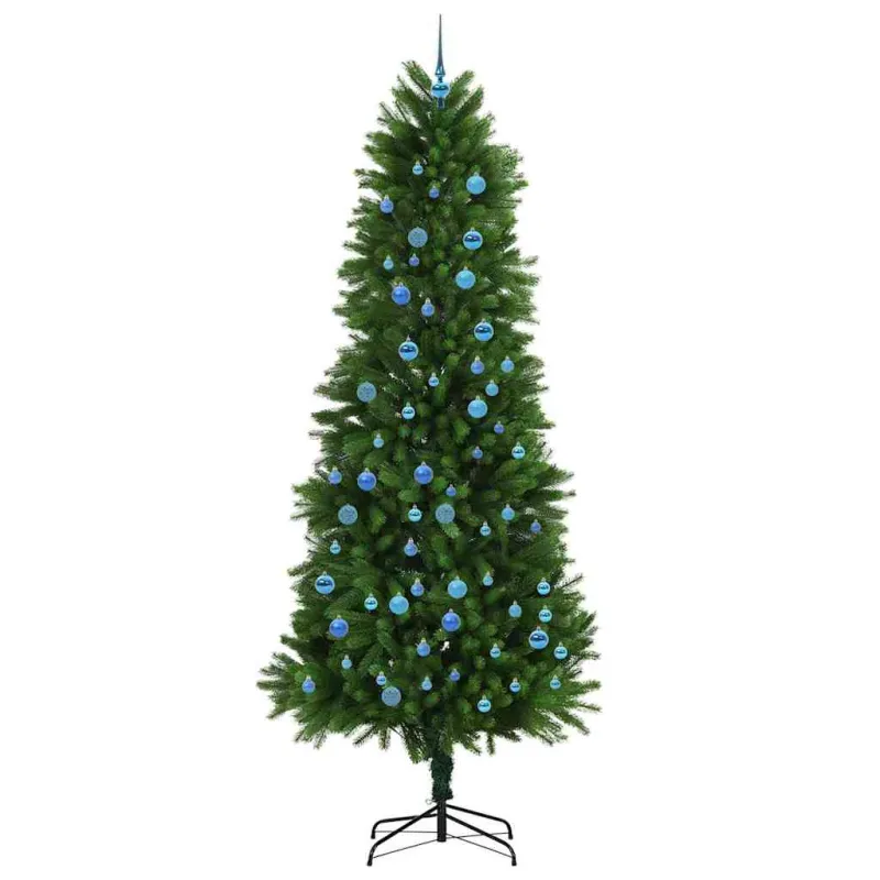 Kalėdų eglutė su 300 LED s stovu Žalia 240 cm PE