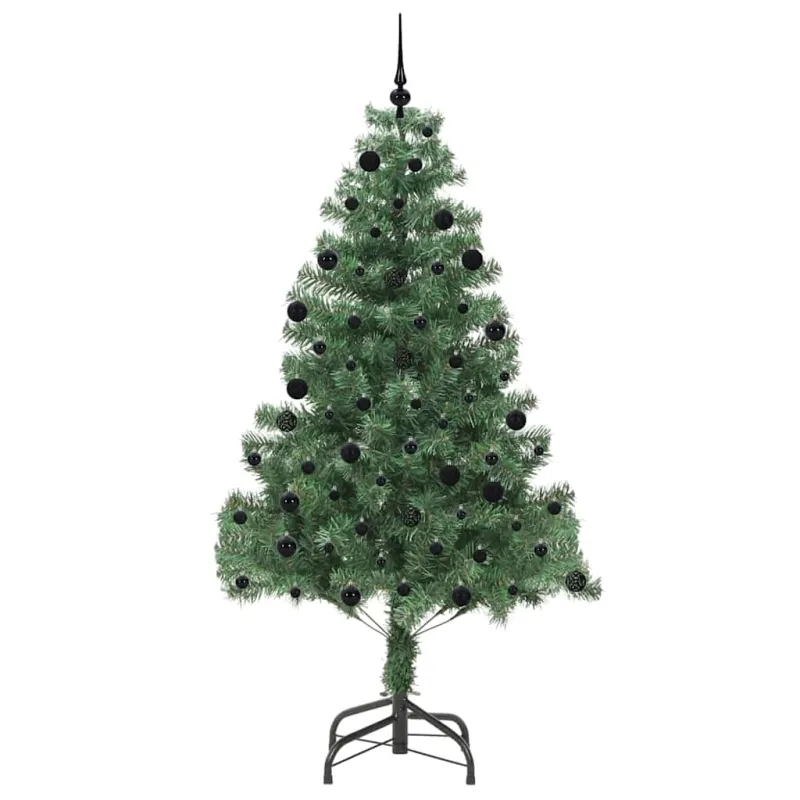 Kalėdų eglutė su 300 LED s stovu Žalia 210 cm PVC