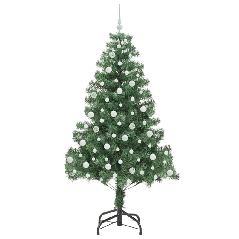 Kalėdų eglutė su 300 LED s stovu Žalia 210 cm PVC