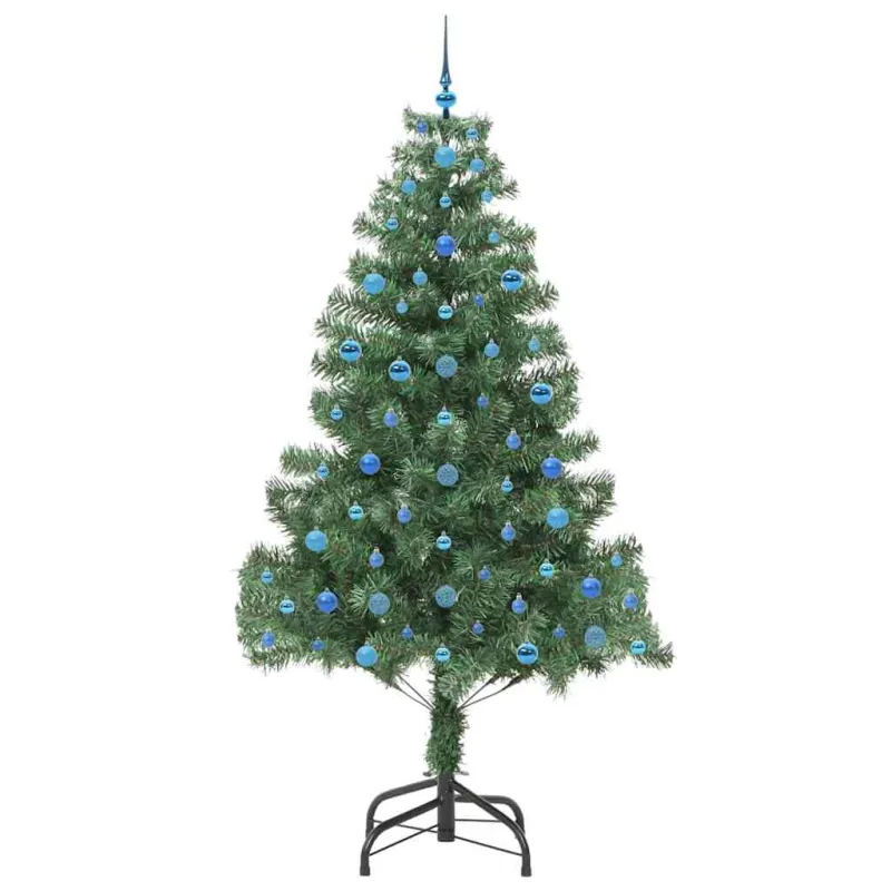Kalėdų eglutė su 300 LED s stovu Žalia 210 cm PVC