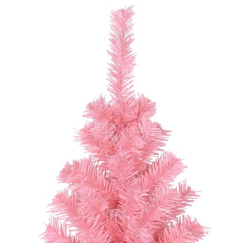 Kalėdų eglutė su 300 LED s stovu Rožinė 180 cm PVC