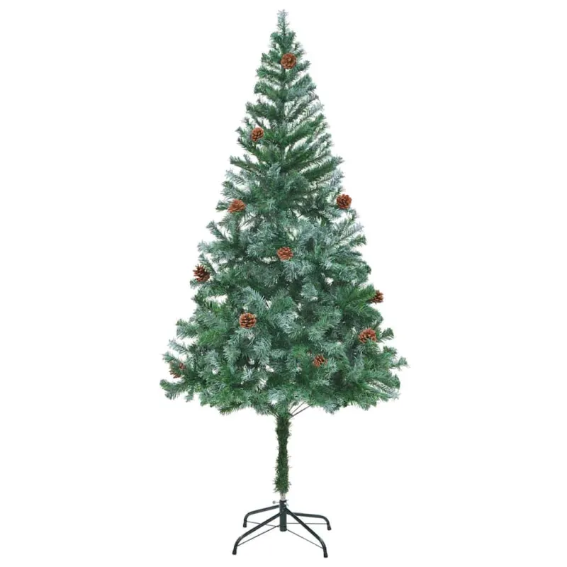 Dirbtinė Kalėdų eglutė su 300 LED Žalia 180 cm PVC ir plienas