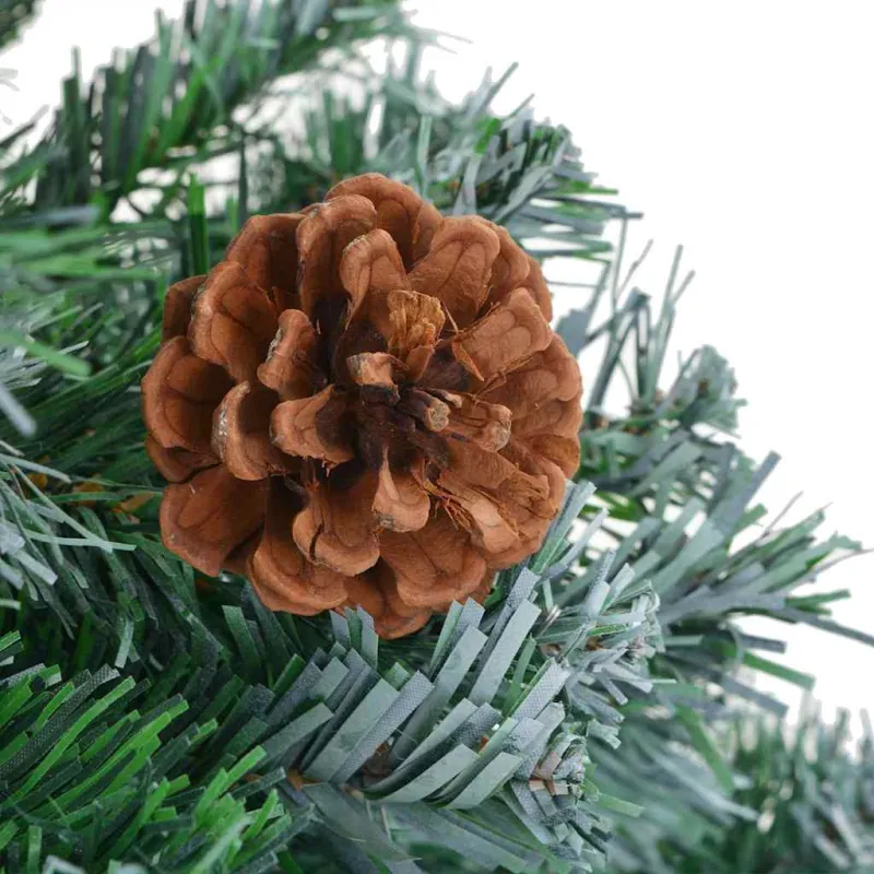 Dirbtinė Kalėdų eglutė su 300 LED Žalia 180 cm PVC ir plienas