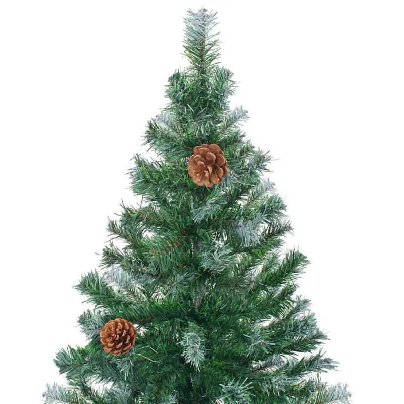 Dirbtinė Kalėdų eglutė su 300 LED Žalia 180 cm PVC ir plienas