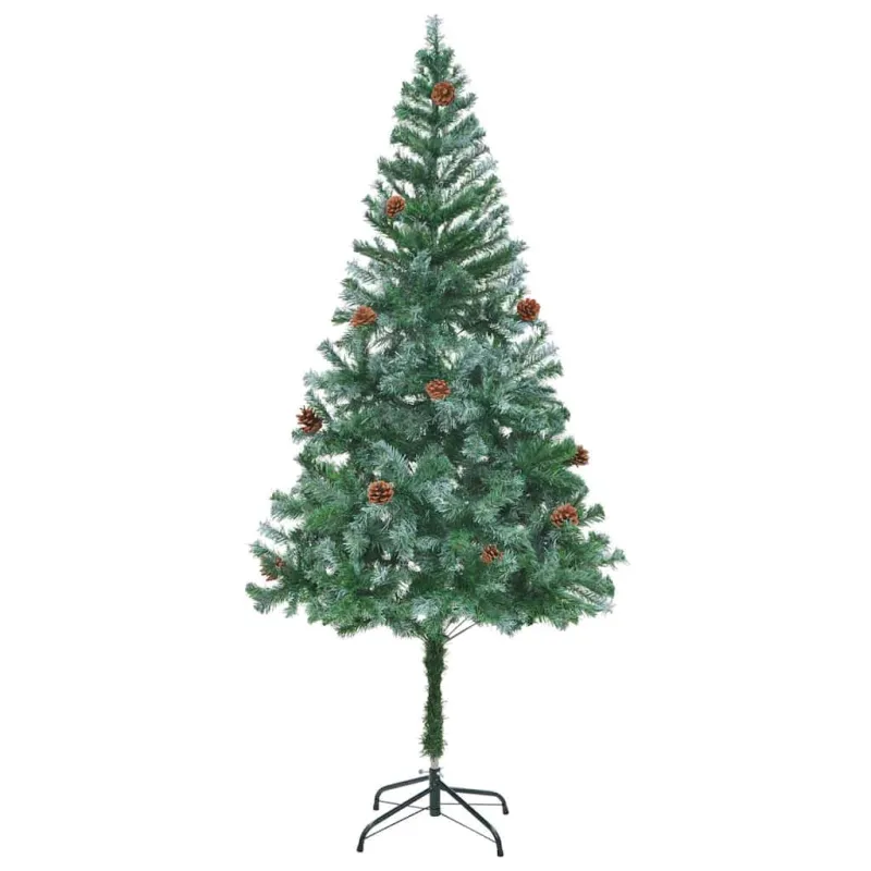 Dirbtinė Kalėdų eglutė su 300 LED Žalia 180 cm PVC ir plienas