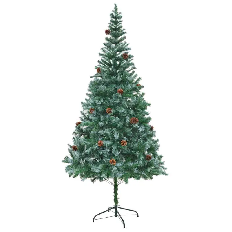Dirbtinė Kalėdų eglutė su 300 LED Žalia 210 cm PVC ir plienas