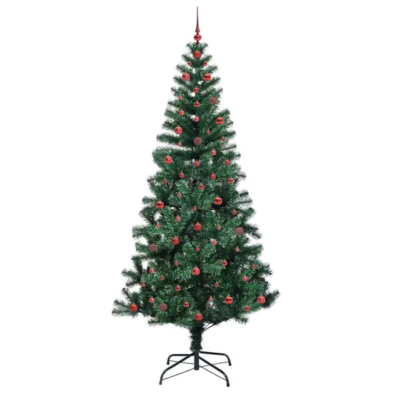 Dirbtinis prieššventinis eglutė su šviesomis Žalia 240 cm