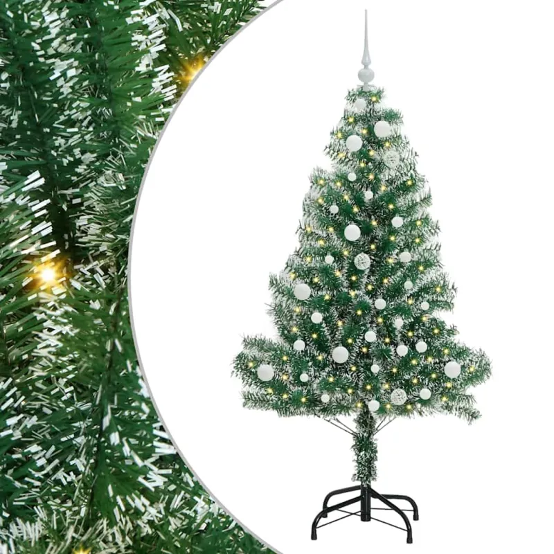 Dirbtinė Kalėdų Eglė Su Sniegu ir LED Šviesa su 150 LED 150 cm