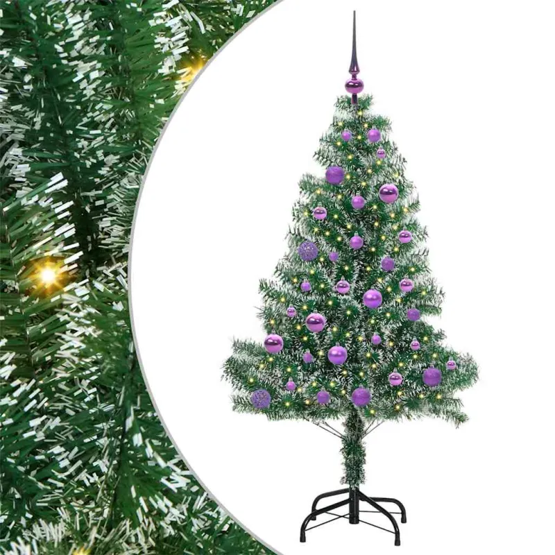 Dirbtinė Kalėdų Eglė Su Sniegu ir LED Šviesa su 150 LED 150 cm