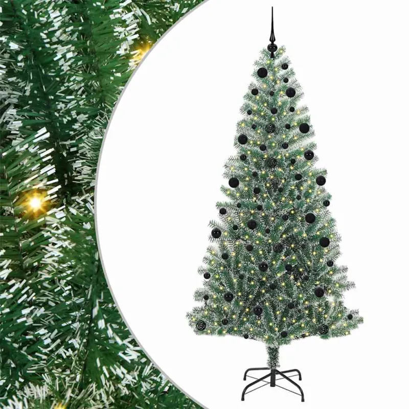 Dirbtinė Kalėdų Eglė Su Sniegu ir LED Šviesa su 300 LED 210 cm