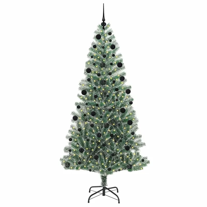 Dirbtinė Kalėdų Eglė Su Sniegu ir LED Šviesa su 300 LED 210 cm