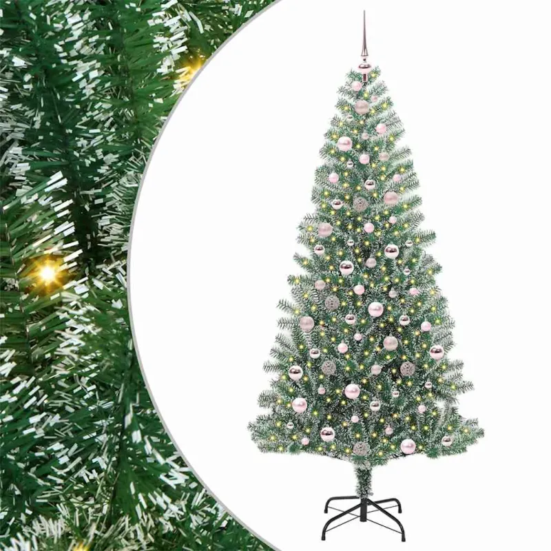 Dirbtinė Kalėdų Eglė Su Sniegu ir LED Šviesa su 300 LED 210 cm