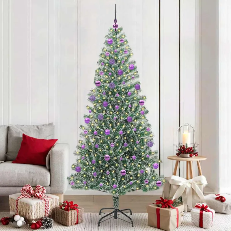 Dirbtinė Kalėdų Eglė Su Sniegu ir LED Šviesa su 300 LED 210 cm