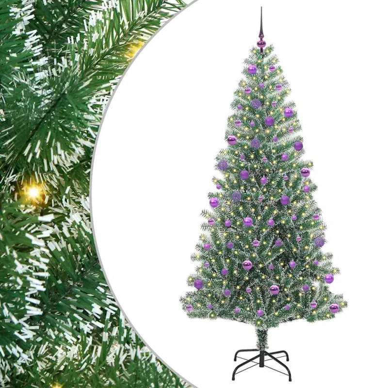 Dirbtinė Kalėdų Eglė Su Sniegu ir LED Šviesa su 300 LED 210 cm