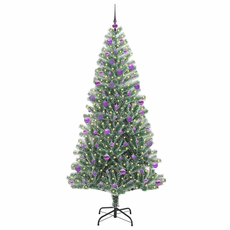 Dirbtinė Kalėdų Eglė Su Sniegu ir LED Šviesa su 300 LED 210 cm