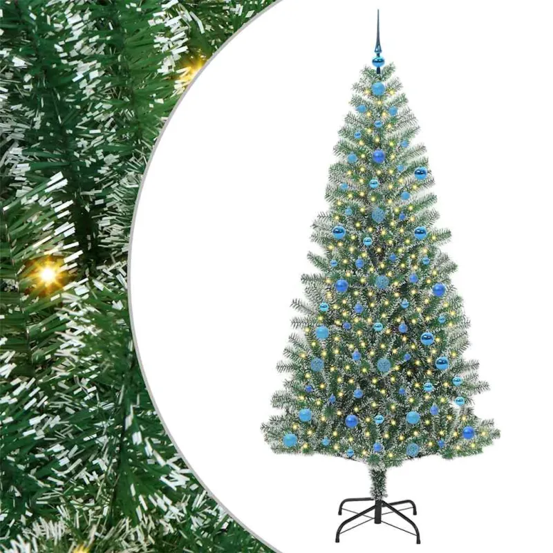 Dirbtinė Kalėdų Eglė Su Sniegu ir LED Šviesa su 300 LED 210 cm