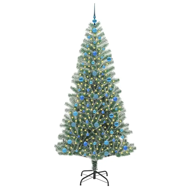Dirbtinė Kalėdų Eglė Su Sniegu ir LED Šviesa su 300 LED 210 cm