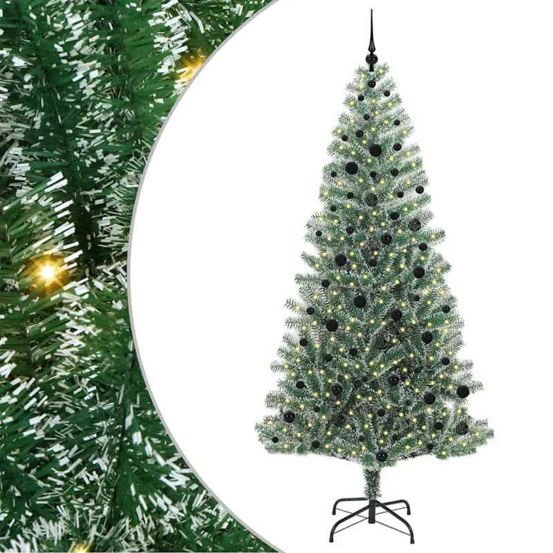 Dirbtinė Kalėdų Eglė Su Sniegu ir LED Šviesa su 300 LED 240 cm