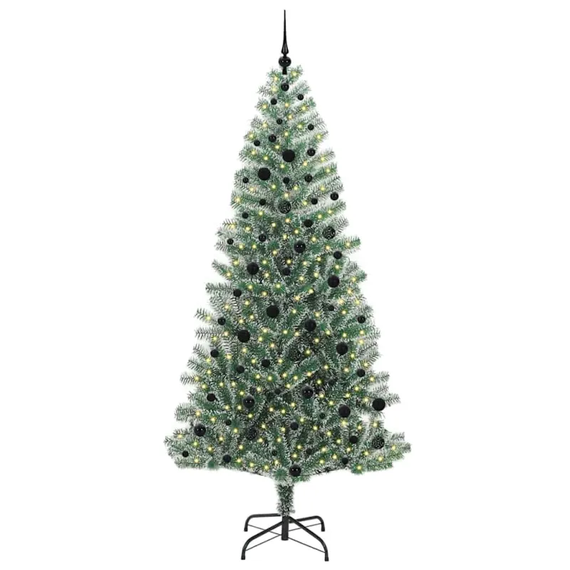 Dirbtinė Kalėdų Eglė Su Sniegu ir LED Šviesa su 300 LED 240 cm