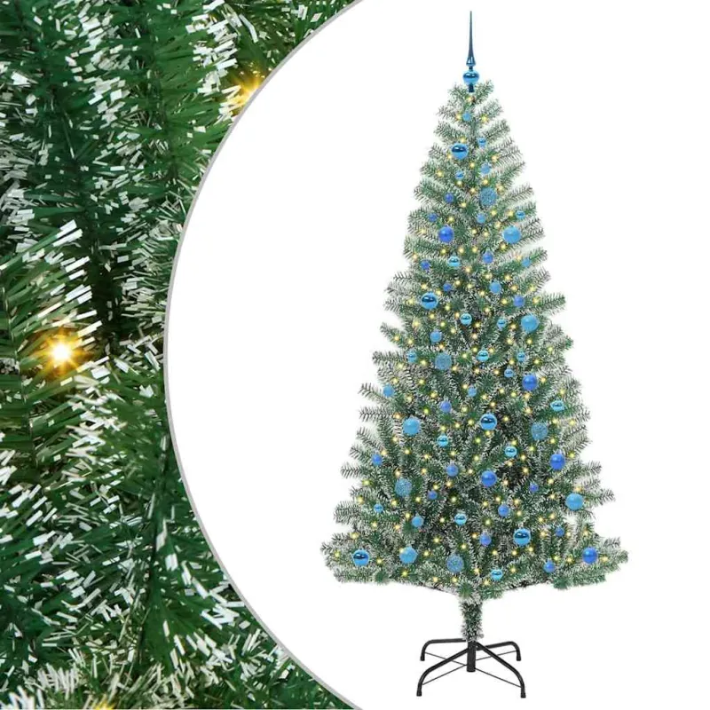 Dirbtinė Kalėdų Eglė Su Sniegu ir LED Šviesa su 300 LED 240 cm